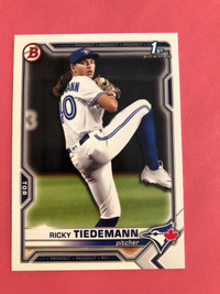 2021 Bowman Draft Ricky Tiedemann 1st Card 