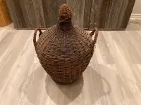 50L Glass Bottle with Wicker Basket