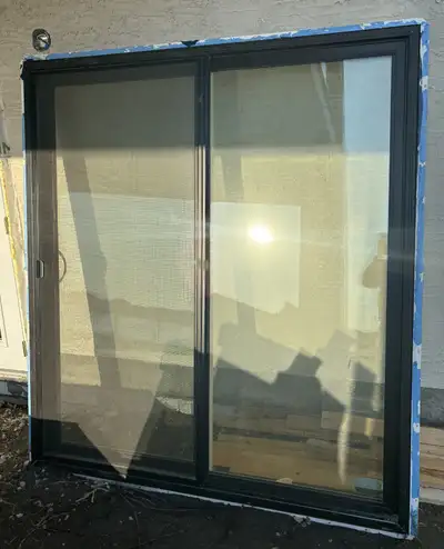 PATIO DOORS - Like new, black, View more