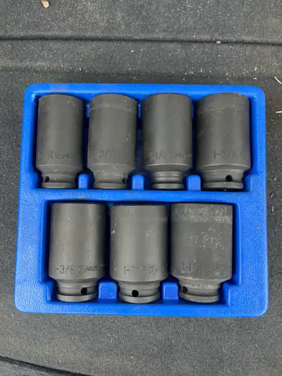 Genius Socket Set 1/2” like New, View more