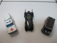 Classic 3pc Lot Of 1:64 Scale Die Cast Cars DC Batmobile 1970-89