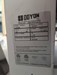 Doyon dough sheeter