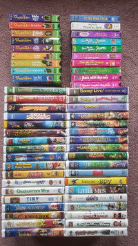 Collection of Children's VHS Tapes