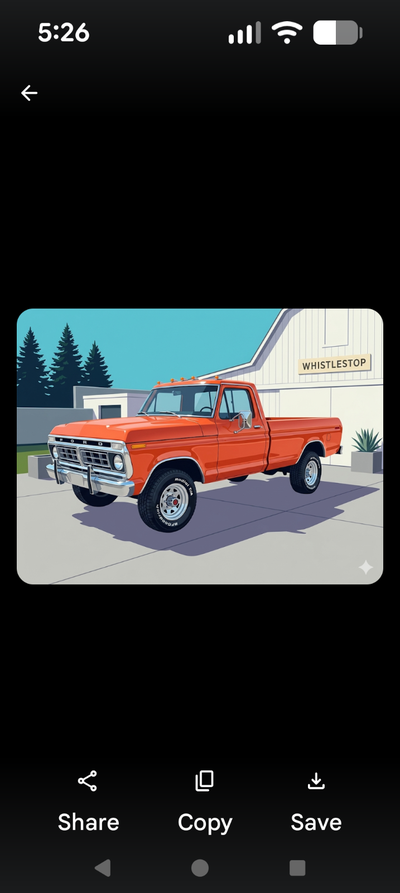 1973 Ford F250 4x4 4 speed.