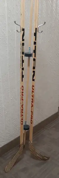 3 Vintage Wooden" Titan Ultra-Pro" Hockey Sticks.New