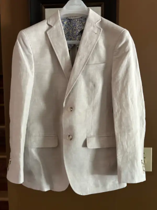 Men’s Simon’s Beige Linen/Cotton suit NWT(pd$400) in Men's in Calgary - Image 3