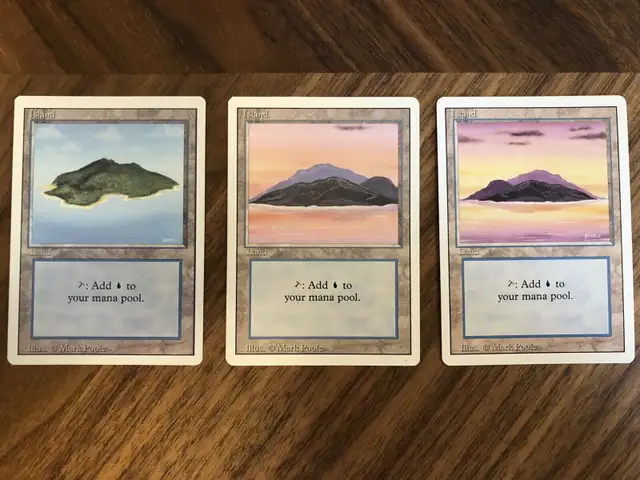 MTG Revised Island lands (version ABC) in Toys & Games in City of Toronto - Image 2