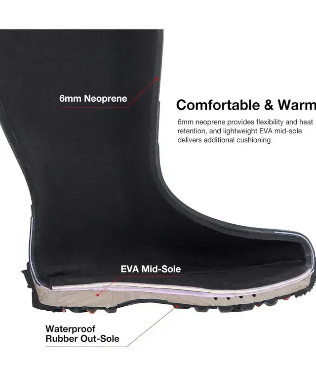 TideWe Hunting Boots for Men, Insulated Waterproof Durable, 12 in Fishing, Camping & Outdoors in City of Toronto - Image 6