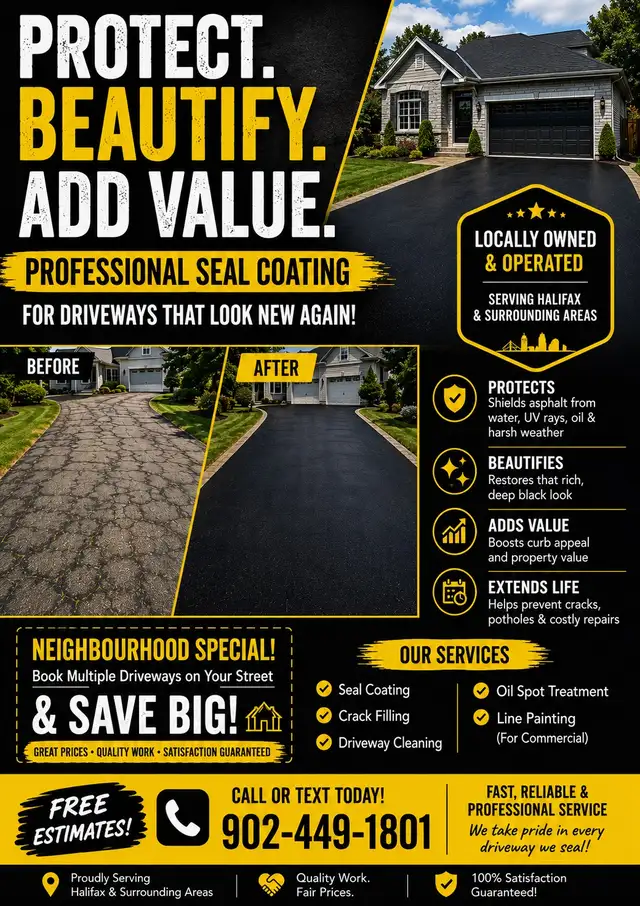 seal coating driveway Residental