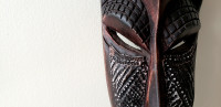 African hand carved tribal mask/ African wall Art