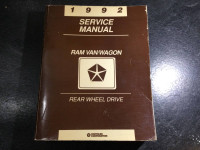 1992 Dodge Ram Van & Wagon Service Manual B100 B150 B250 B350