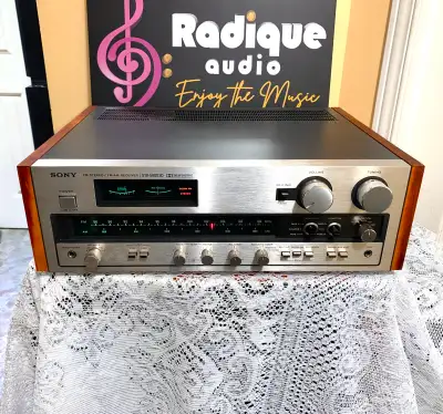 Vintage Sony 55 WPC Stereo Receiver with Real Cherry STR-5800SD, View more