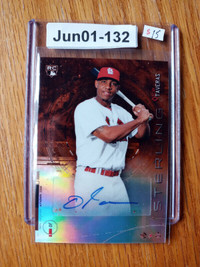 2014 Bowman Sterling Orange Refractor /75 Oscar Taveras BSRA-OT