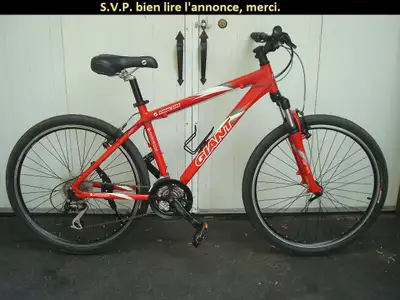 Vélo Giant Rincon en aluminium (24 vitesses), 160$., View more