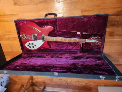 SUPERB 1974 Rickenbacker 360/12 burgundy W/HCase! FREE SHIPPING!, View more
