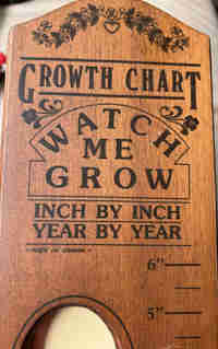 Vintage folding North Columbia Trading Co. Picture Growth Chart 