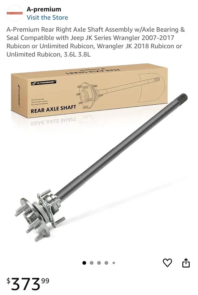  Rear Right Axle Shaft Jeep 07-18 in Other in Hamilton - Image 3