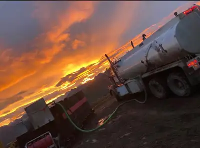 Water trucks for hire, potable and non potable available. Heated tanks, spray bars, lots of off road...
