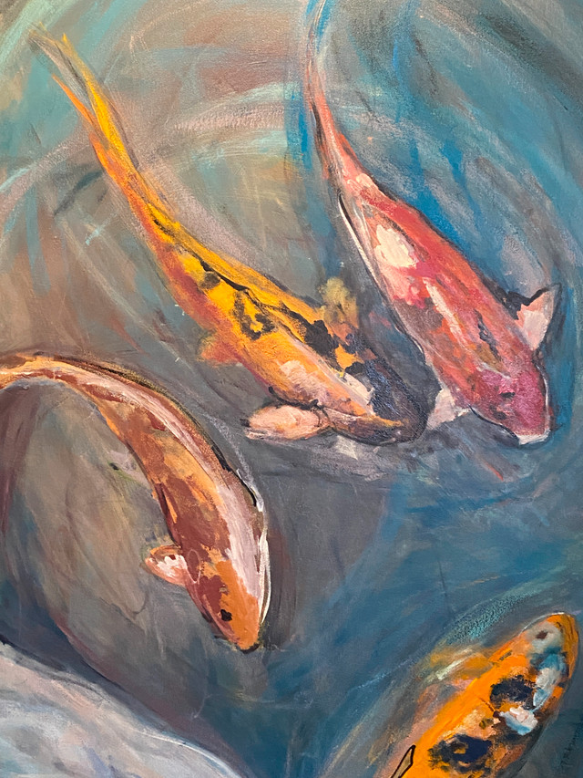 Acrylic On Canvas By Tanya Gardner 60" X 48" in Arts & Collectibles in Vancouver - Image 3