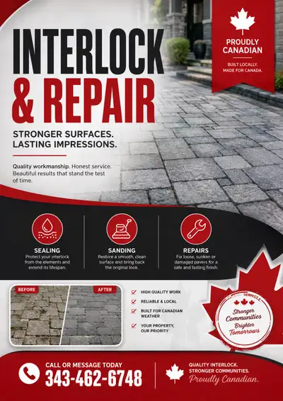 Interlock Repair and Driveway sealing, View more