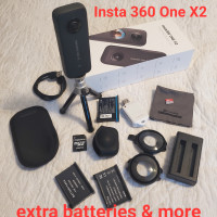 Insta360 One X2 Camera & Extra Batteries & Accessories - Used