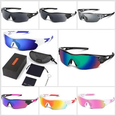 Polarized Sports Sunglasses for Men Women Youth Running Cycling, View more