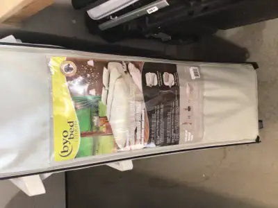 Queen size blow up bed with metal frame and pump, View more