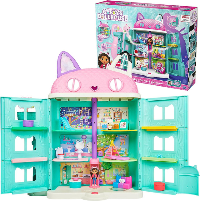 NEW Gabby’s Purrfect Dollhouse with 15 Pieces in Toys & Games in Markham / York Region - Image 4