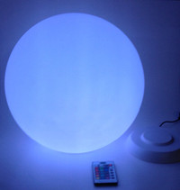LED Color Changing Waterproof 13" Ball with Remote