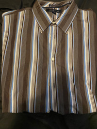 Tommy Hilfiger Mens retro 80’s long sleeve dress shirt XL