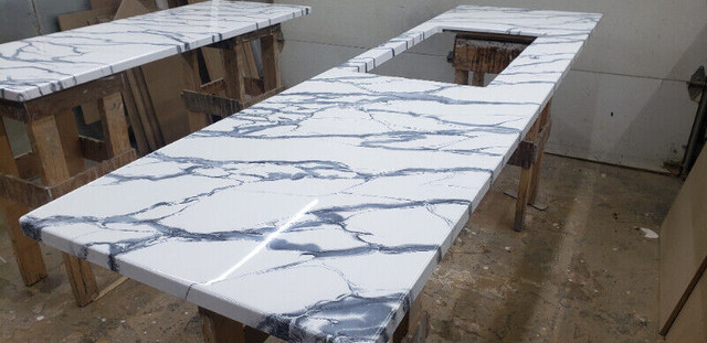 comptoir panneau ou autres en epoxy imitation marbre quartz dans Vaisselle et articles de cuisine  à Longueuil/Rive Sud - Image 2