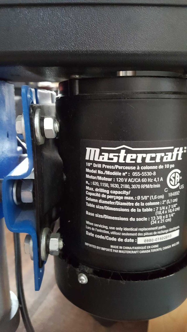 Price Drop...Mastercraft Drill Press in Power Tools in City of Toronto