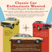 Classic Cars Wanted for Films