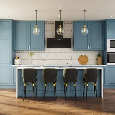 Frideko 2-Piece Glass Pendant Light - Modern Clear Globe Fixture, View more