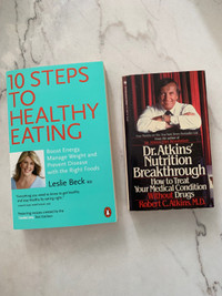 Two health books.  $5 each.  Both $7