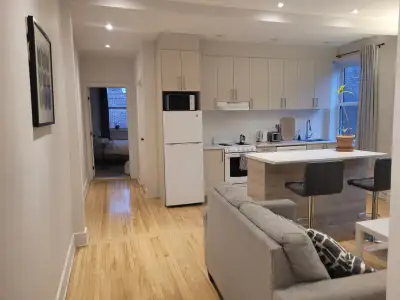 Large Bright fully furnished 1 bedroom lease transfer available as of January 17th. 2 month sublet a...