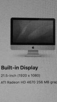 Wanted - mid 2010 21.5  iMac glass or whole imac, working or not