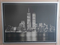 IKEA framed New York Twin Towers 