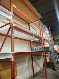 MOVING SALE - WAREHOUSE REDIRACK SHELVING AND WAREHOUSE STAIRS