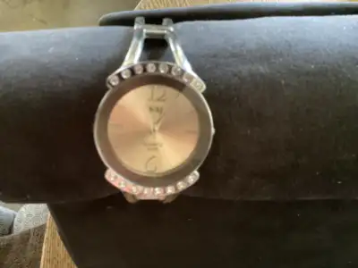 Silver plated watch ladies.