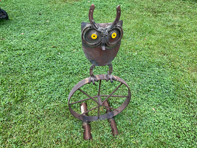 Owl Outdoor Sculpture $150 in Outdoor Décor in Trenton