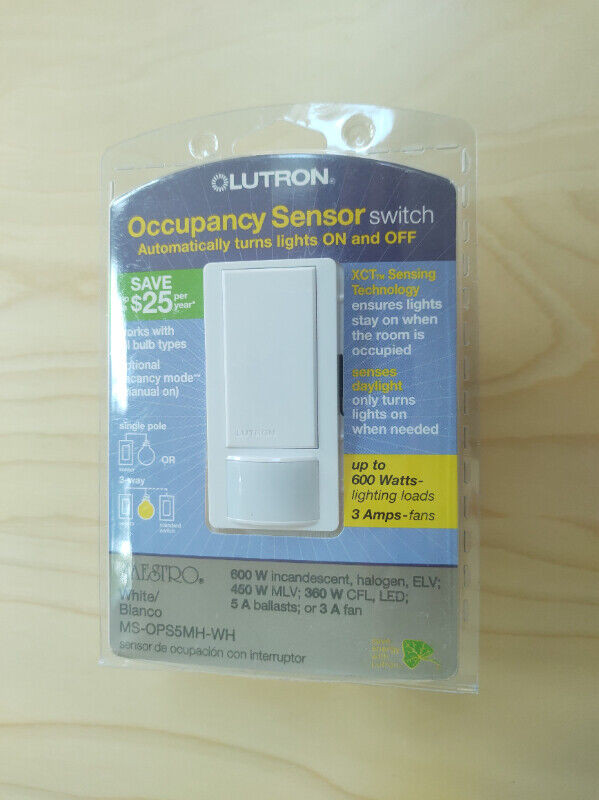 Lutron Maestro 5 Amp Single-Pole or Multi-Location Motion Sensor in Indoor Lighting & Fans in City of Montréal