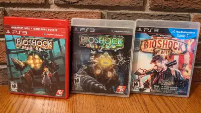 Bioshock 1, 2, 3: Infinite PS3 CIB Bundle, View more
