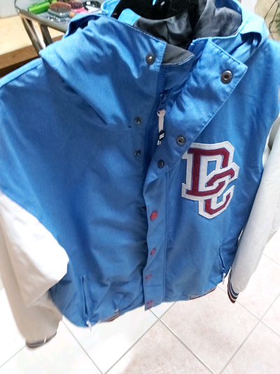 Retro DC varsity jacket, View more