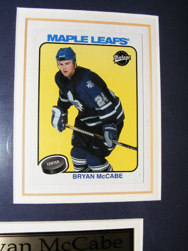 Bryan McCabe Framed Hockey Cards in Arts & Collectibles in Saint John - Image 3