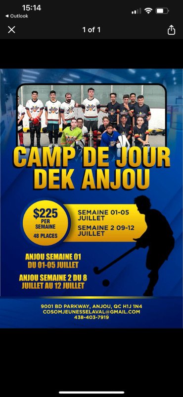 CAMP DE JOUR - DEK ANJOU dans Groupes et loisirs  à Ville de Montréal