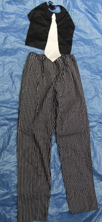 Mobster Gangster pants and top with tie insert costume