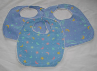 Hand Made - Baby Bibs - Lined & Reversible.