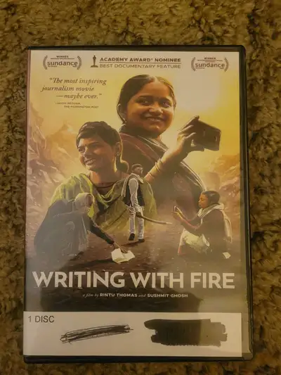 This is a dvd of the movie "Writing With Fire". In a cluttered news landscape dominated by men emerg...