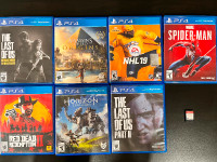 Ps4 games / 1 nintendo switch game. Price on description